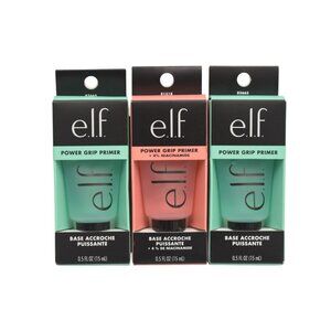 ELF Power Grip Primer Trio Set Hydrating Makeup Base With Niacinamide 0.5 Fl Oz